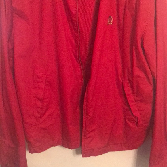 Red Tommy Hilfiger fall jacket / windbreaker - Picture 3 of 6